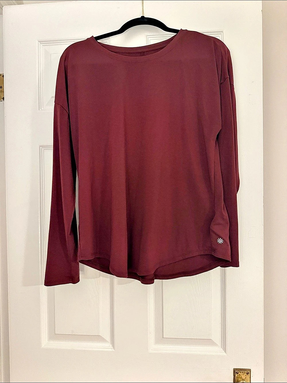 Athleta Chi Top Long Sleeve in Burgundy